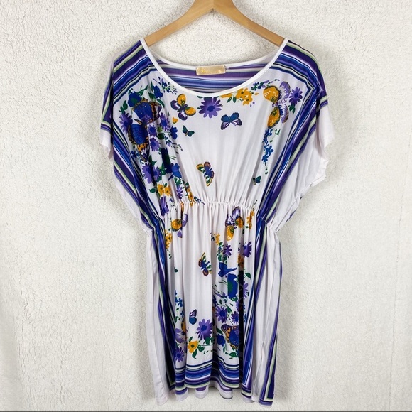 Cyn by Cynthia Mehra V-neck Tunic Top / Coverup - Picture 2 of 6